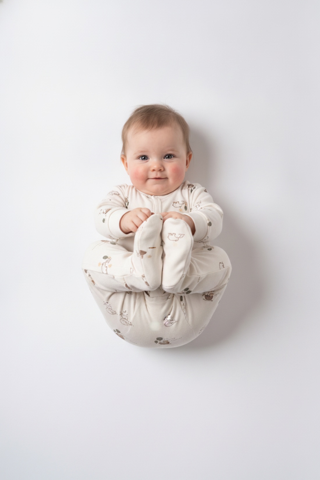 Baby romper studio photograph